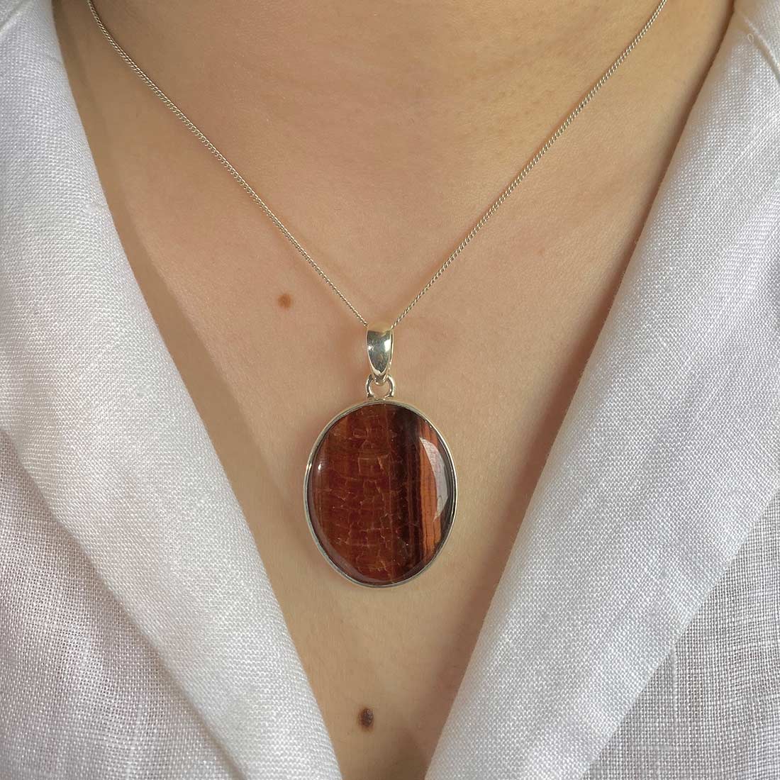 Red Tiger Eye Pendant-(RTE-P-4.)